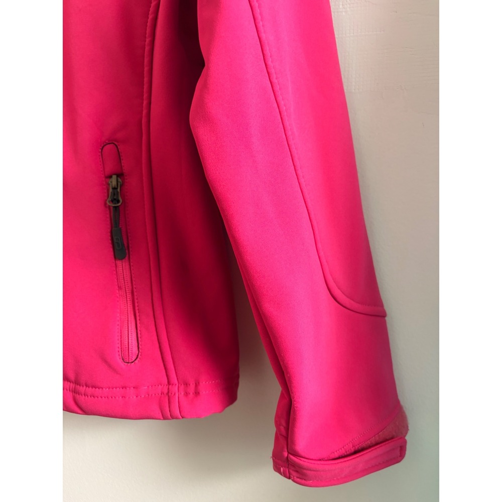 CB Sports Womens Berry Pink Softshell Fleece Lined Full Zip Jacket Large - Picture 6 of 10